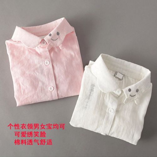 Chemise fille à manche longue en lin - Ref 2085478