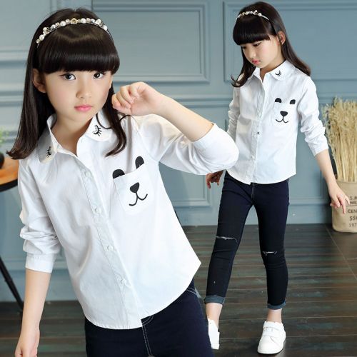 Chemise fille à manche longue - Ref 2085491