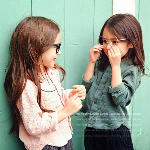 Chemise fille à manche longue - Ref 2085504