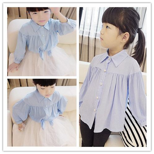 Chemise fille à manche longue - Ref 2085527