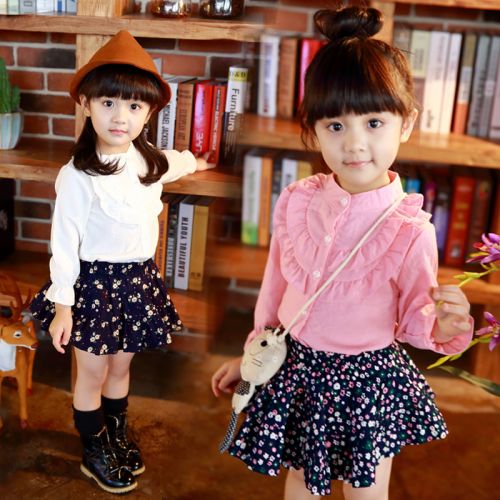 Chemise fille à manche longue - Ref 2085532