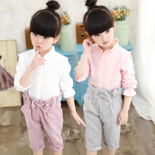 Chemise fille à manche longue - Ref 2085545