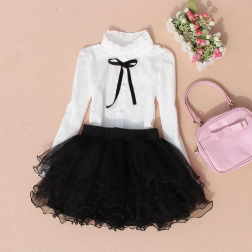 Chemise fille à manche longue - Ref 2085552