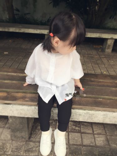 Chemise fille à manche longue - Ref 2085569