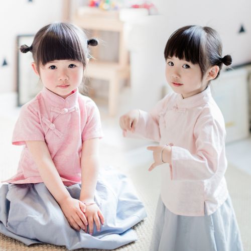 Chemise fille à manche longue - Ref 2085589