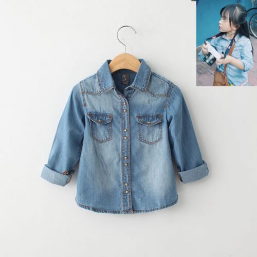 Chemise fille à manche longue - Ref 2085597