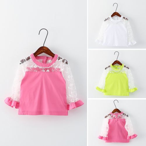 Chemise fille à manche longue - Ref 2085627