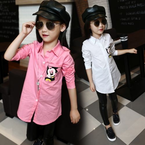 Chemise fille à manche longue - Ref 2085652