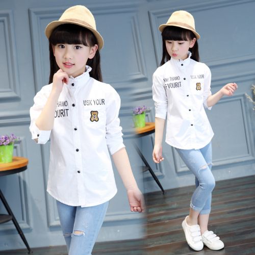 Chemise fille à manche longue - Ref 2085679