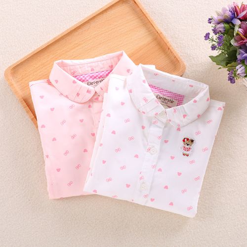 Chemise fille à manche longue - Ref 2085723