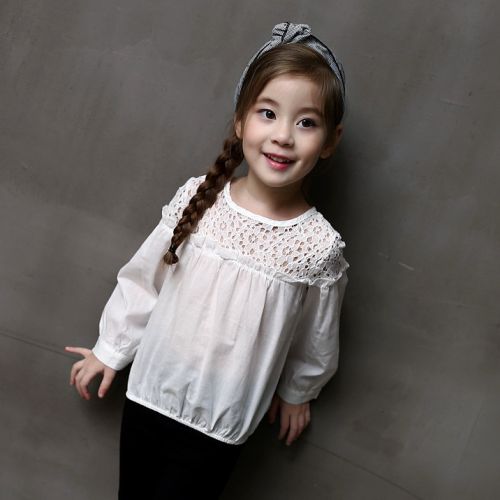 Chemise fille à manche longue - Ref 2085733