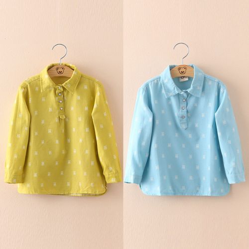 Chemise fille à manche longue - Ref 2085738