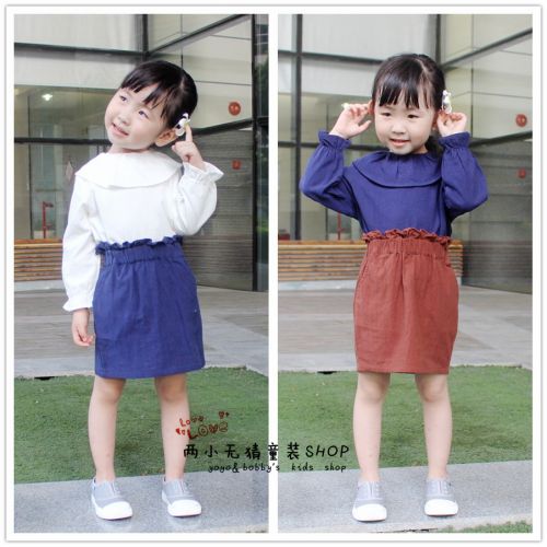 Chemise fille à manche longue - Ref 2085746