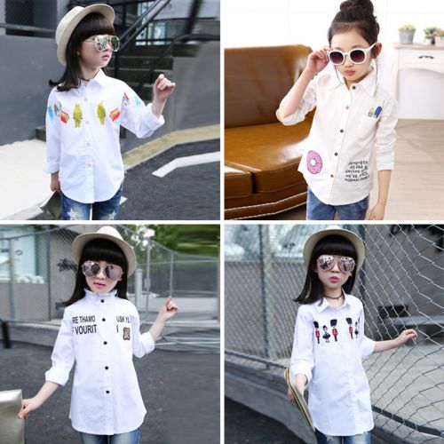 Chemise fille à manche longue - Ref 2085758