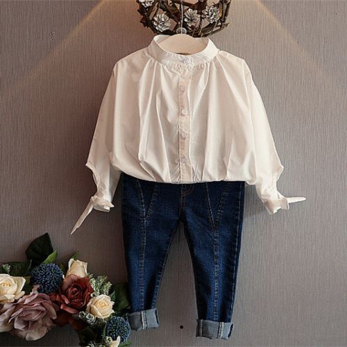 Chemise fille à manche longue - Ref 2085768