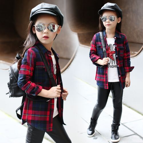 Chemise fille à manche longue - Ref 2085772