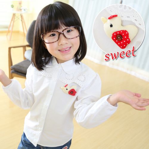 Chemise fille XINDI BEAR à manche longue - Ref 2085798