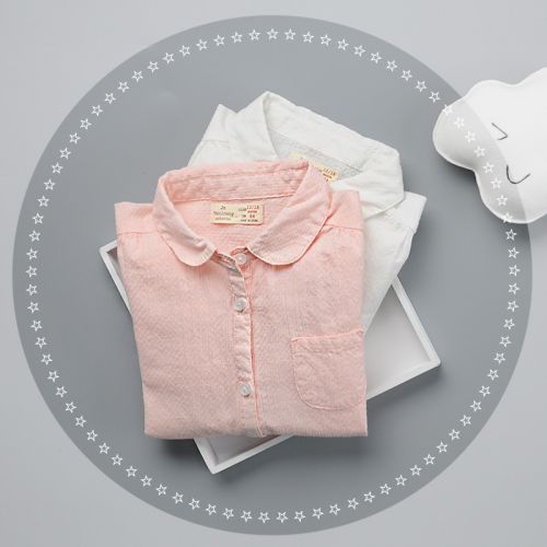 Chemise fille à manche longue - Ref 2085829