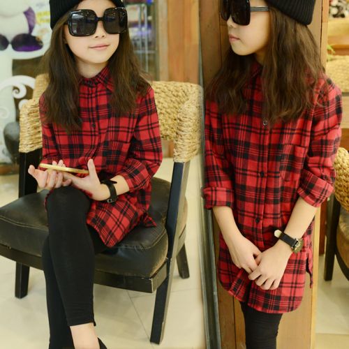 Chemise fille à manche longue - Ref 2085846