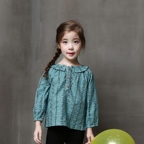 Chemise fille à manche longue - Ref 2085855