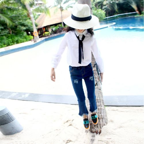 Chemise fille à manche longue - Ref 2085859