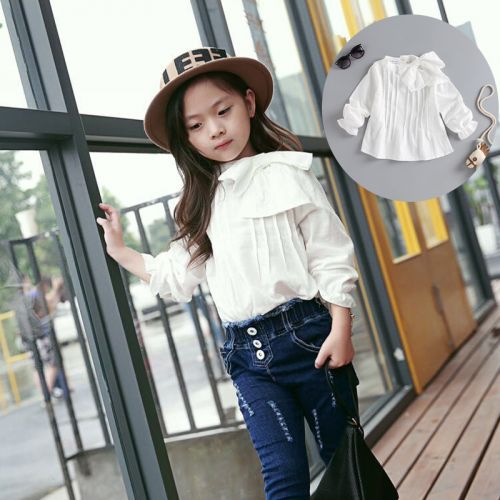 Chemise fille à manche longue - Ref 2085886