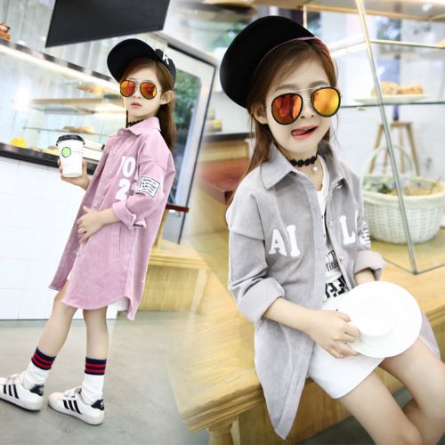 Chemise fille à manche longue - Ref 2085893