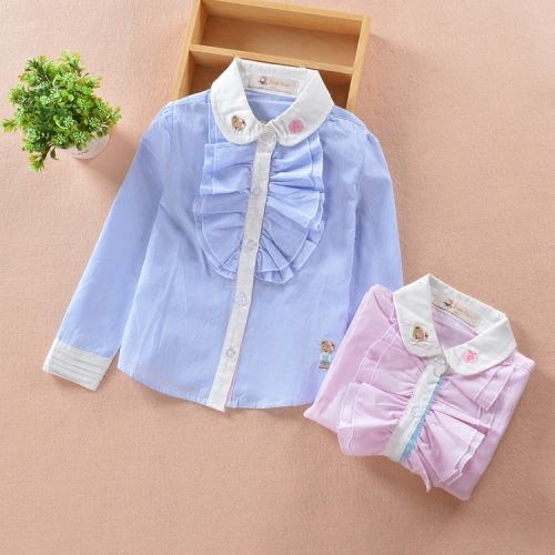 Chemise fille à manche longue - Ref 2085942