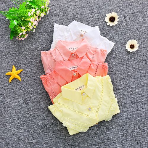 Chemise fille à manche longue en Toile de coton - Ref 2085961