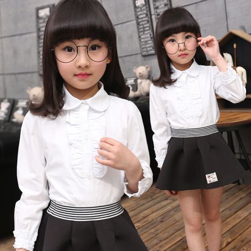 Chemise fille à manche longue - Ref 2085977