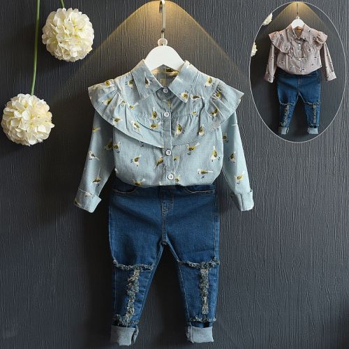 Chemise fille à manche longue - Ref 2085984