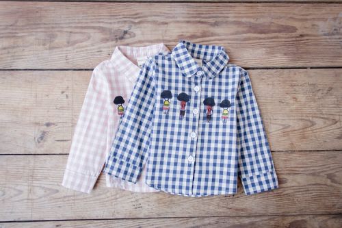 Chemise fille à manche longue - Ref 2085995