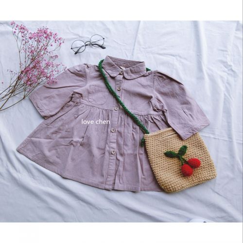 Chemise fille à manche longue - Ref 2085999