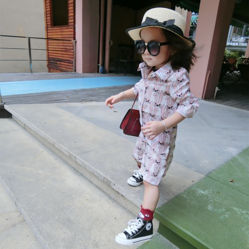 Chemise fille à manche longue - Ref 2086019