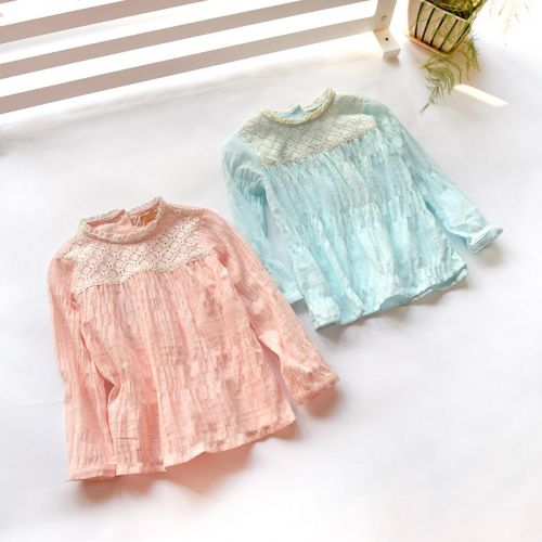 Chemise fille à manche longue - Ref 2086039