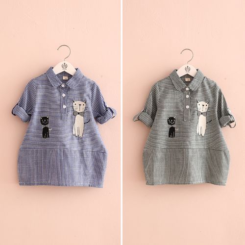 Chemise fille à manche longue - Ref 2086069