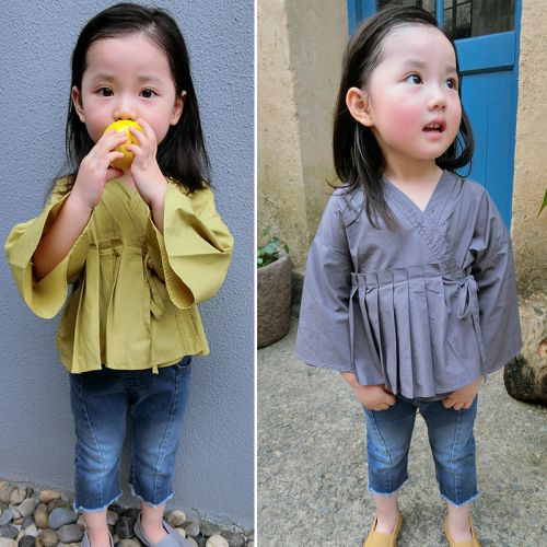 Chemise fille à manche longue - Ref 2086085