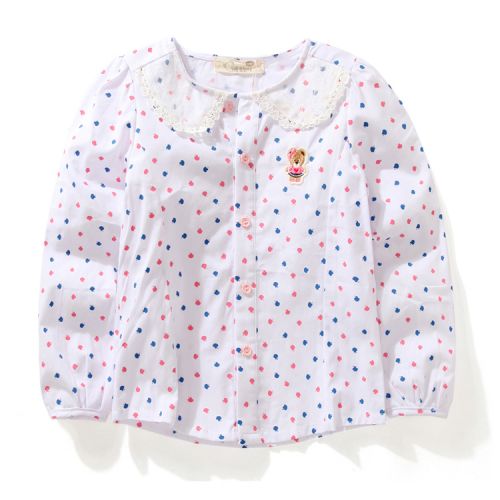 Chemise fille à manche longue - Ref 2086092