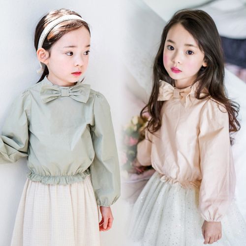 Chemise fille à manche longue - Ref 2086099