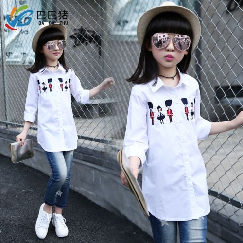 Chemise fille à manche longue - Ref 2086111