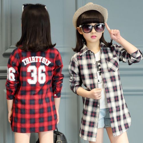 Chemise fille à manche longue - Ref 2086112