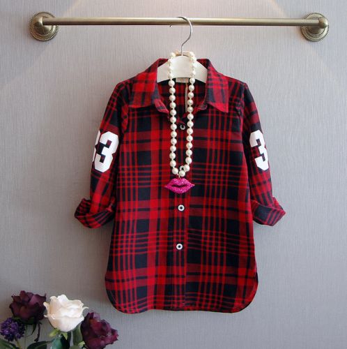 Chemise fille à manche longue - Ref 2086122