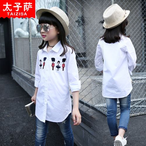 Chemise fille à manche longue - Ref 2086137