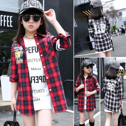 Chemise fille OTHER à manche longue en Toile de coton - Ref 2086146