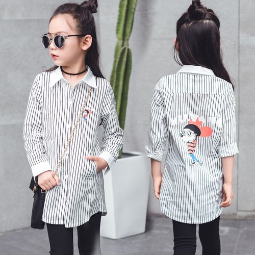 Chemise fille à manche longue - Ref 2086189