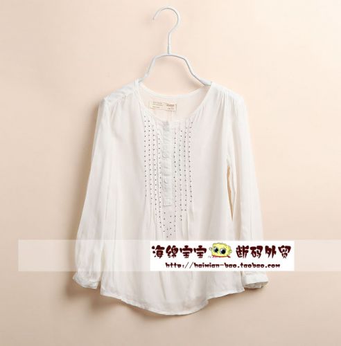 Chemise fille à manche longue - Ref 2086216