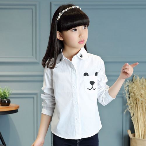 Chemise fille à manche longue - Ref 2086223