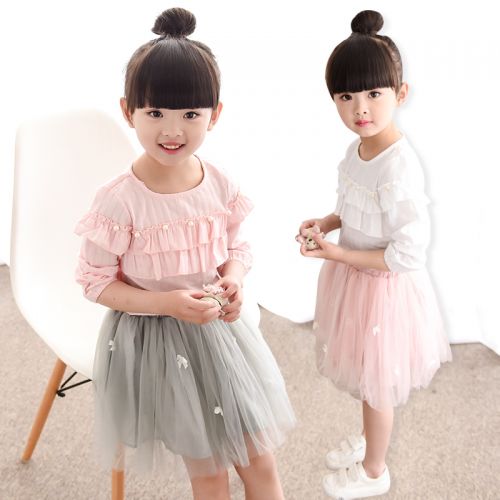 Chemise fille à manche longue - Ref 2086242