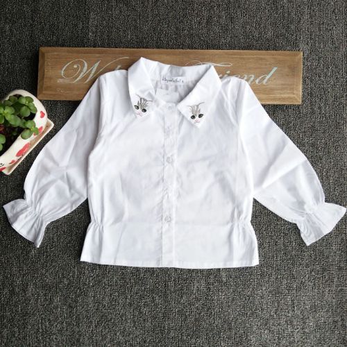 Chemise fille à manche longue - Ref 2086247