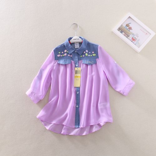 Chemise fille à manche longue - Ref 2086253